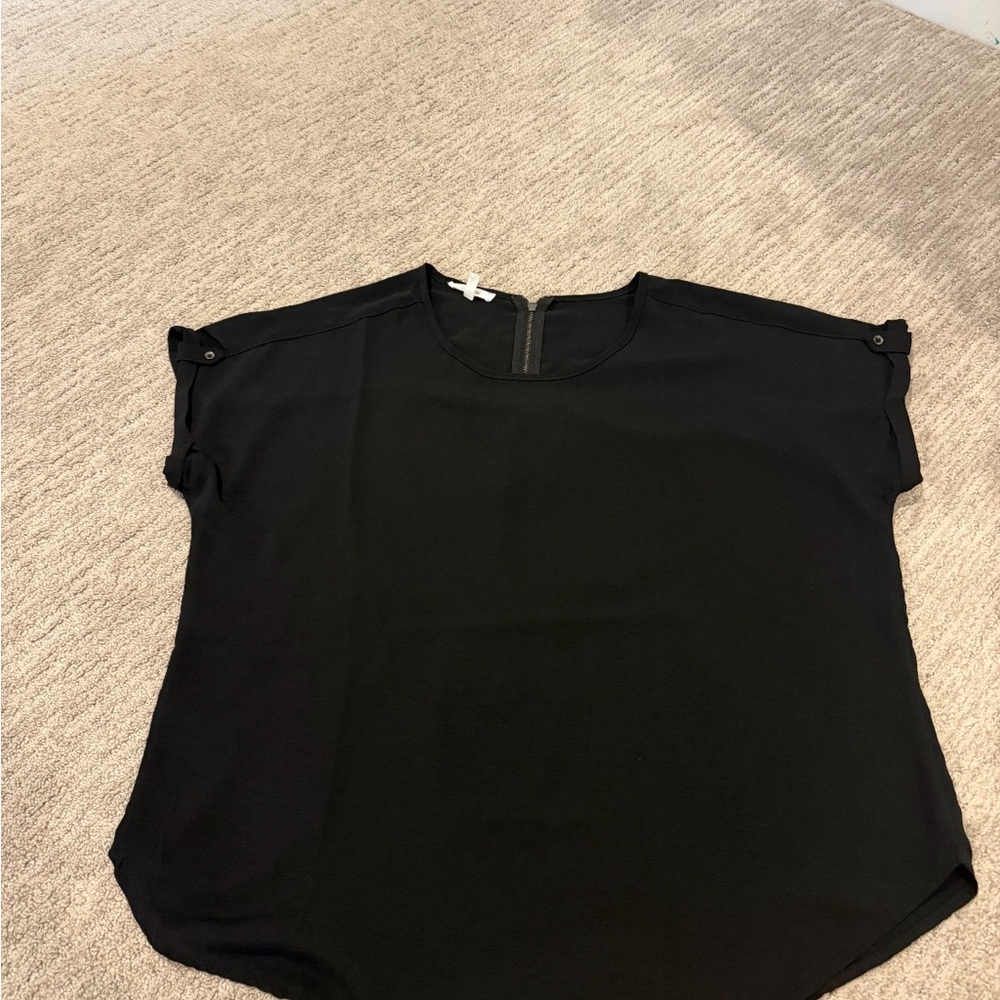 Maurices Black Crewneck Top - Solid Black